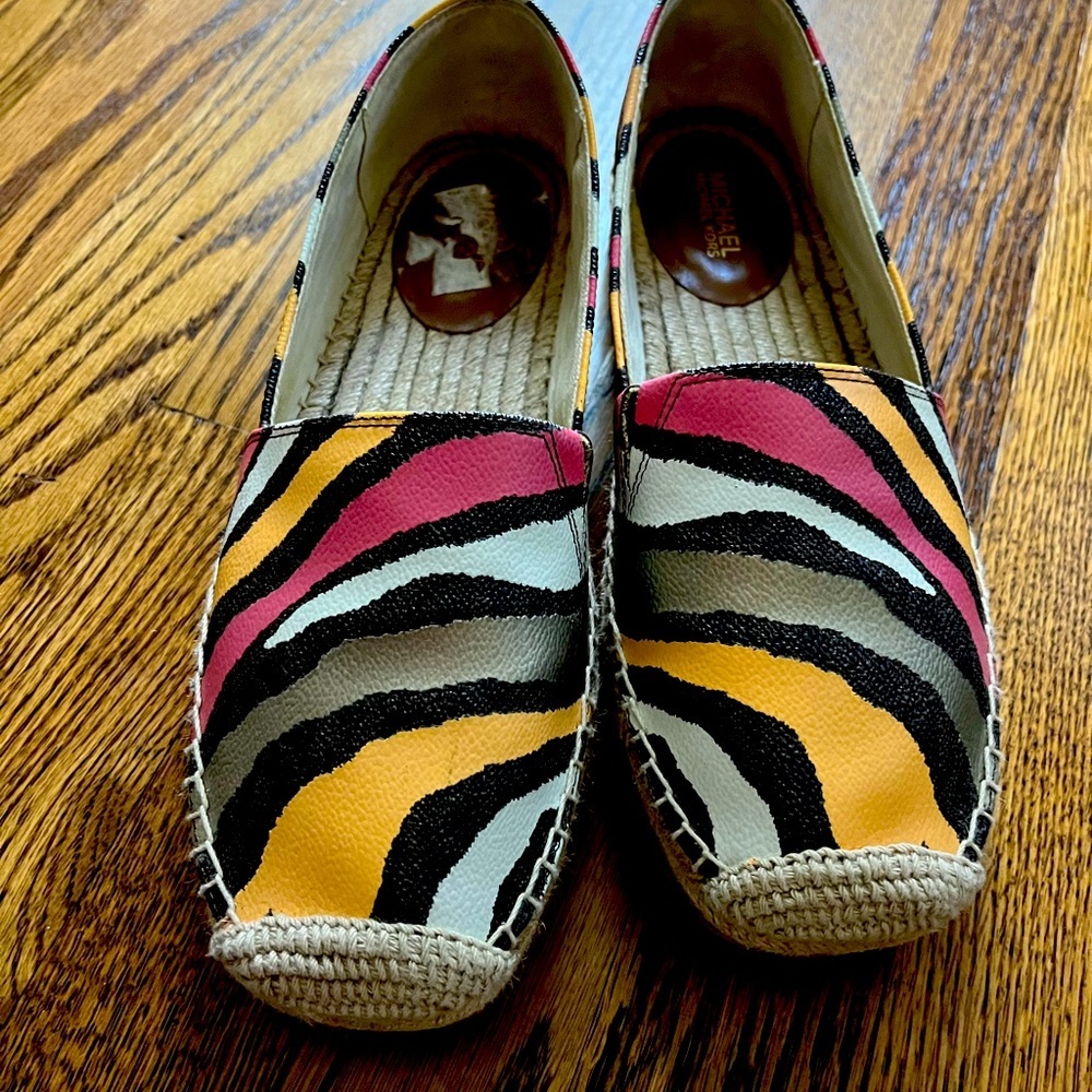 Michael Kors Espadrilles Size 7 – Multicolor Zebra Print - Picture 1 of 6